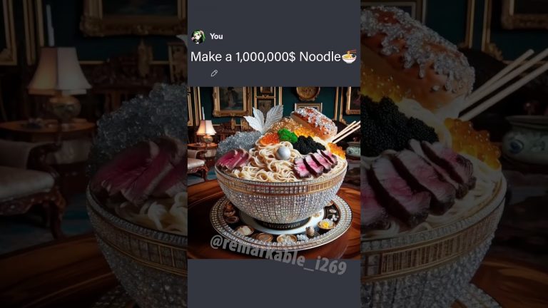 Make the MOST EXPENSIVE Noodle!! #ai #aiart #chatgpt