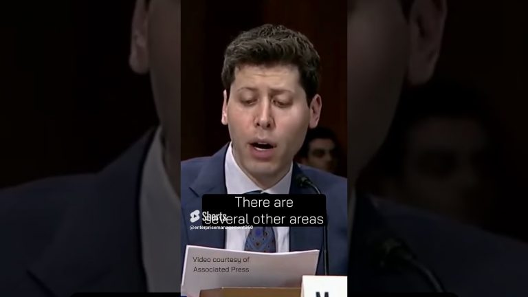 Sam Altman BEGS congress for ChatGPT to be regulated!