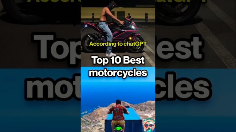 Top 10 Best motorcycles according to chatGPT #shorts