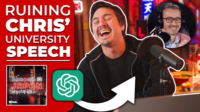 We Ruined Chris University Speech Using ChatGPT | @AbroadinJapan Podcast #42