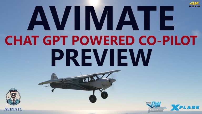 ChatGPT Powered AI Flight Sim Co-Pilot? – New AviMate Preview! [4K]