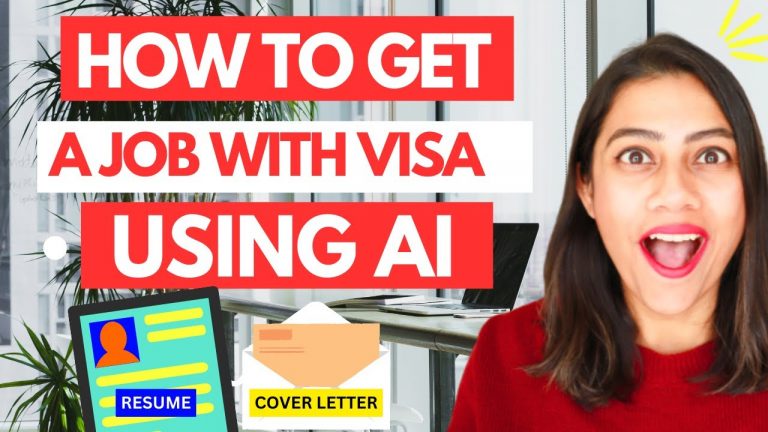 Get a job with ChatGPT with this HACK | Resume & Cover Letter for jobs with visa