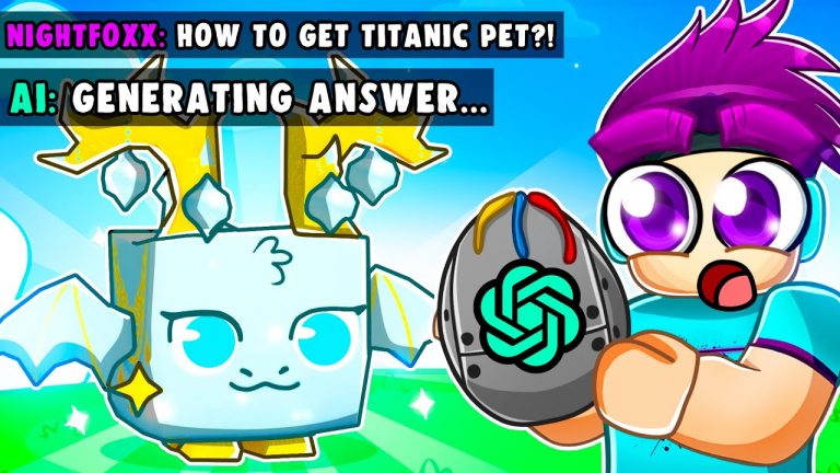 How ChatGPT Got Me A Titanic Pet in Pet Sim 99!