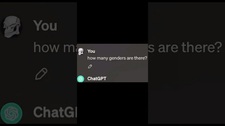 How many genders are there? ChatGPT