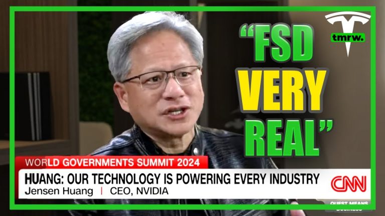 Nvidia CEO: Tesla WILL Have A ChatGPT MOMENT In Next Few Months