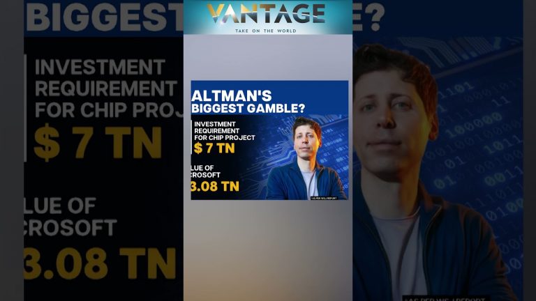 Sam Altman’s Big Bet on Chips | Vantage with Palki Sharma | Subscribe to Firstpost
