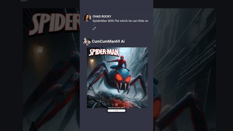 SpiderMan Gets A pet Spider #shorts #ai #aiart #aiartwork #chatgpt #marvel #batman