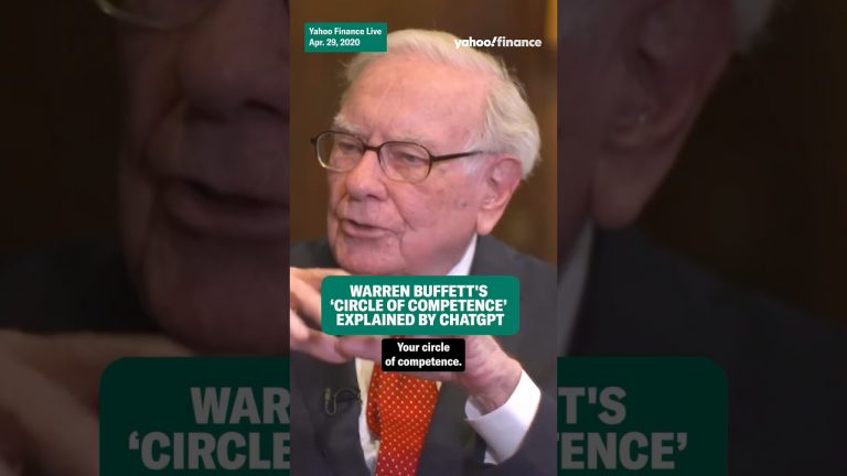 Warren Buffetts circle of competence explained by ChatGPT #shorts