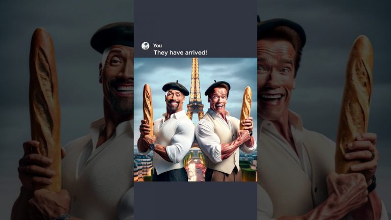 Arnold And Dwayne Go to Paris #ai #chatgpt #aiart
