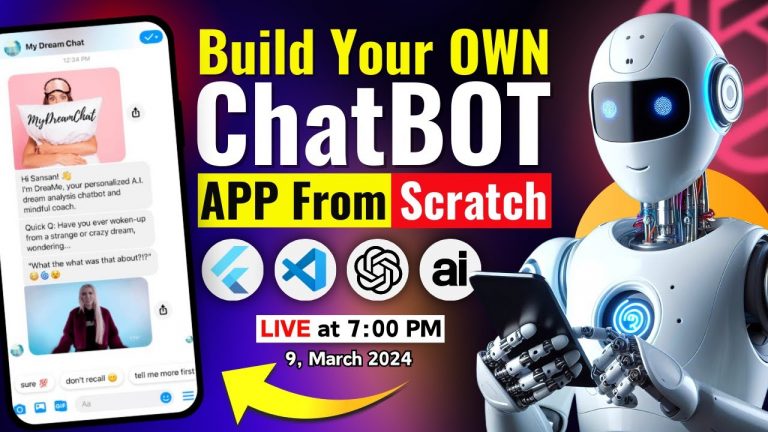 Build Your Own AI Mobile ChatBOT App with Flutter and Chatgpt | Flutter Project 2024 (LIVE)