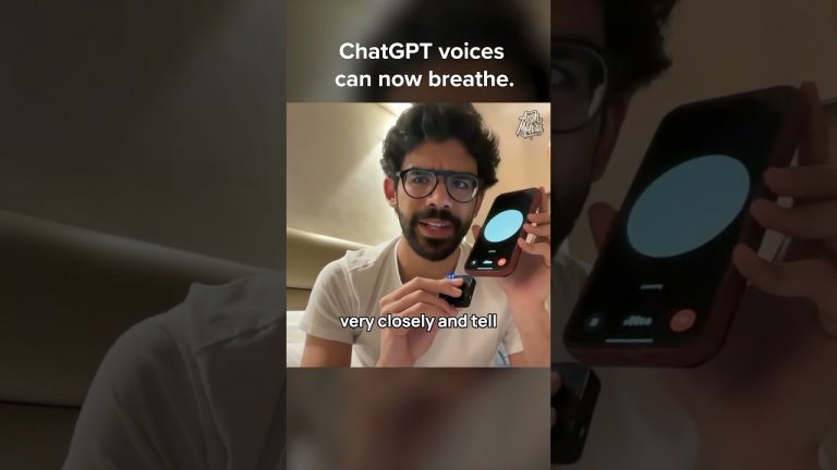ChatGPT Voices can now BREATHE! Realistic AI Voices on phone #ai #ailearning #openai #chatgpt