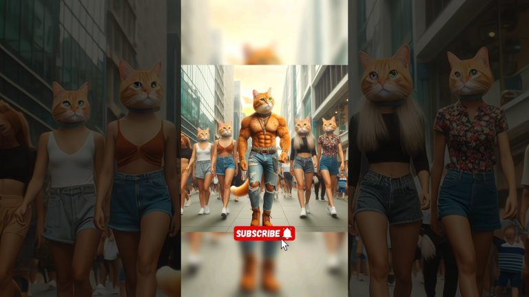 Fat to Fit Ginger cat#cute #cat #chatgpt #aigenerated #chatwithai #aiimages #shorts #ai #fight