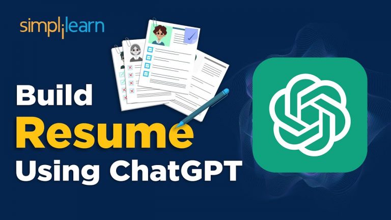 How To Write Resume Using ChatGPT| Build Resume Using ChatGPT | ChatGPT Tutorial | Simplilearn