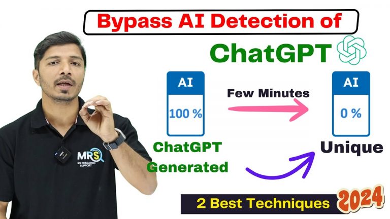 How to Bypass AI Detection of ChatGPT II 100% Unique Content II No AI Score II My Research Support
