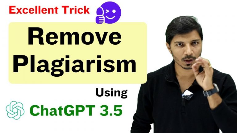 How to Remove Plagiarism Using ChatGPT 3.5 II Avoid Plagiarism II My Research Support