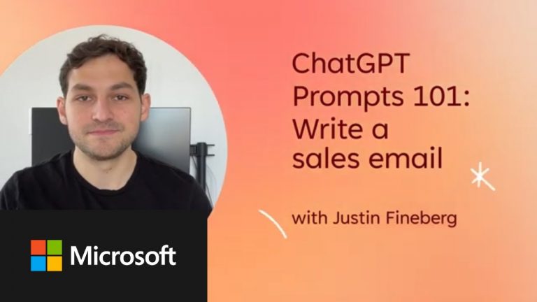 Microsoft Create: Write a sales email with ChatGPT