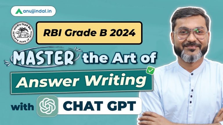 RBI Grade B Notification 2024 | RBI Answer Writing Preparation | ChatGPT | Answer Writing Classes