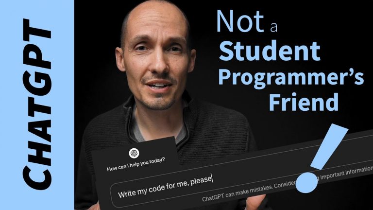 Student programmers, ChatGPT is not your friend