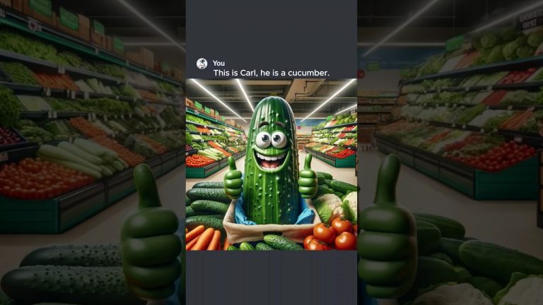 The Tale of Carl The Cucumber #ai #aiart #chatgpt