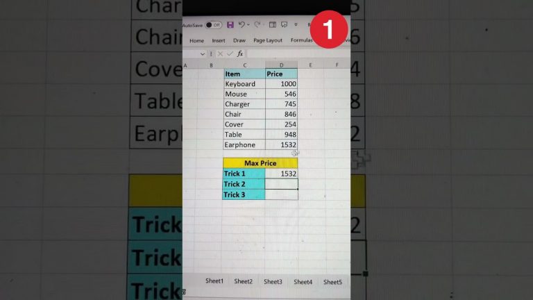 3 Excel Tricks To Find Maximum Price Of Items | Excel Tips And Tricks #shorts #tricks #bytetech