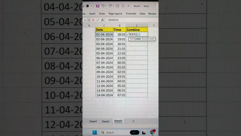 Excel Combine Date & Time In Excel | Excel Tricks #shorts #excelfunctions #trending #bytetech
