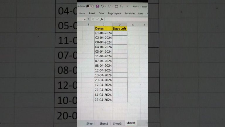 Excel Trick Calculate Total Days Left In A Month | Excel Tips #shorts #exceltips #bytetech
