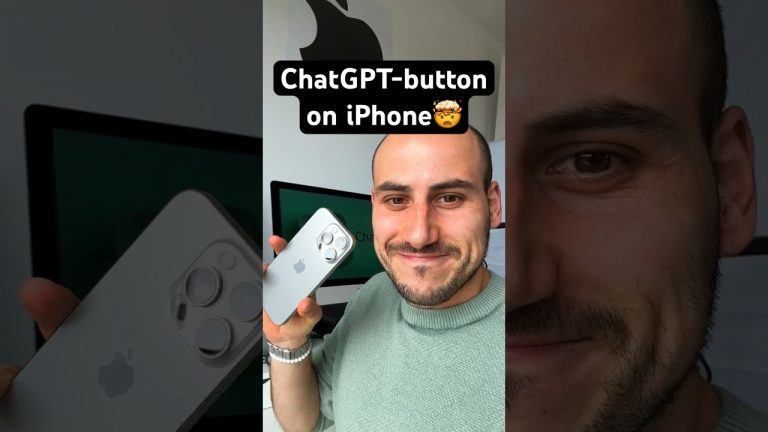 Finally ChatGPT-Button on iPhone 15 Pro