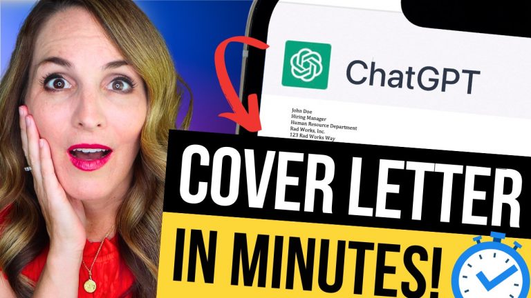 WRITE YOUR COVER LETTER IN MINUTES WITH 4 EASY AI CHATGPT PROMPTS!