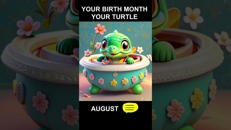 Your Birth Month, Your Turtle #ai #aiart #chatgpt #cute #shorts