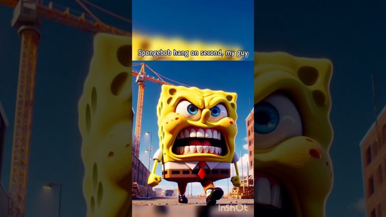 Ai Creates.. Spongebob Is Homeless #spongebob #aichat #chatgpt #trending #fypviral #fun #ladyfinger