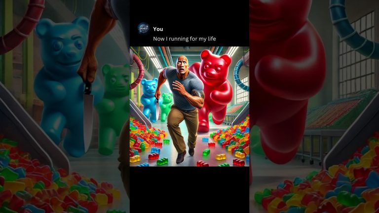 The Rock and Gummy Bears #ai #chatgpt #memes