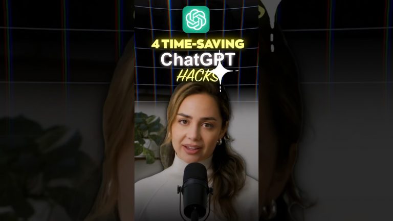 4 Time-saving ChatGPT hacks