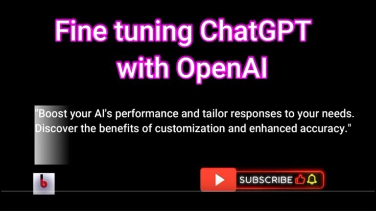 Don’t Miss Out: Fine-Tune OpenAI ChatGPT for Game-Changing AI Responses!