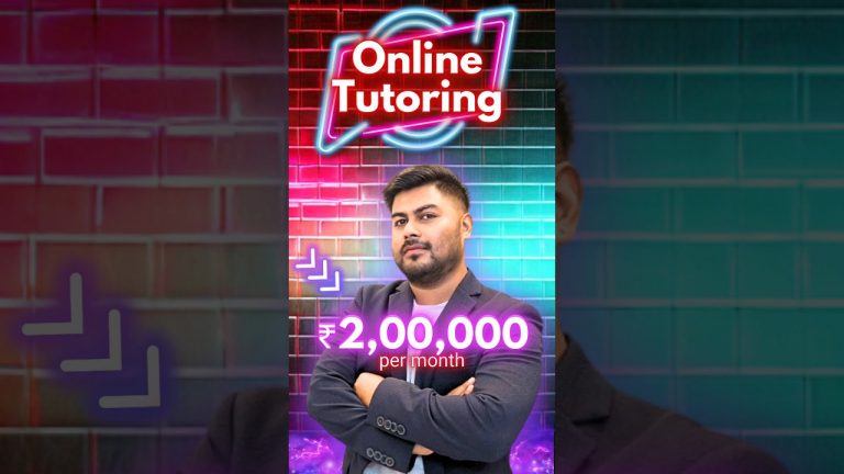 Earn 2 lac/month via Online Tutoring #digitalcoaching #chatgpt #hrishikeshroy #onlinebusiness