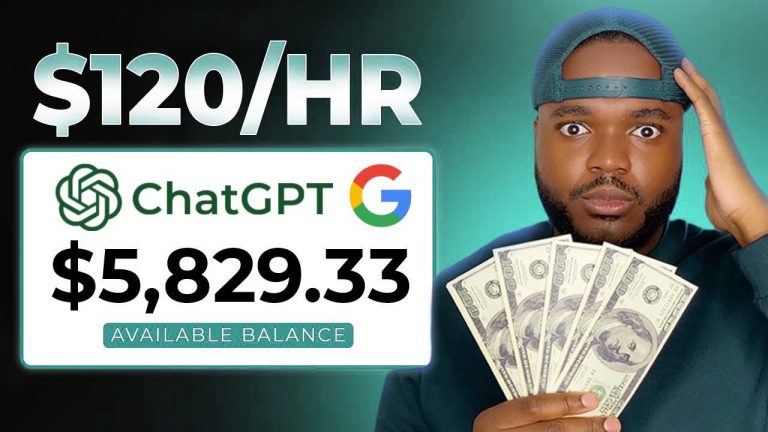 Make Money Online with ChatGPT and GOOGLE ($100/Day) Work From Home