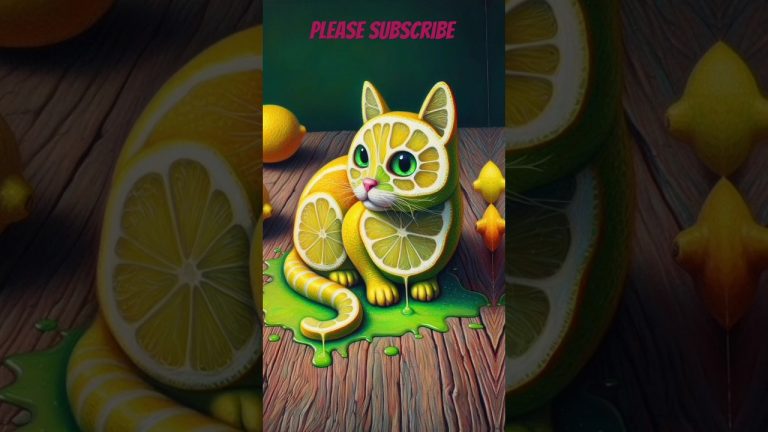 A big gaint lemon cat #cat #catstory #ai #chatgpt #shorts