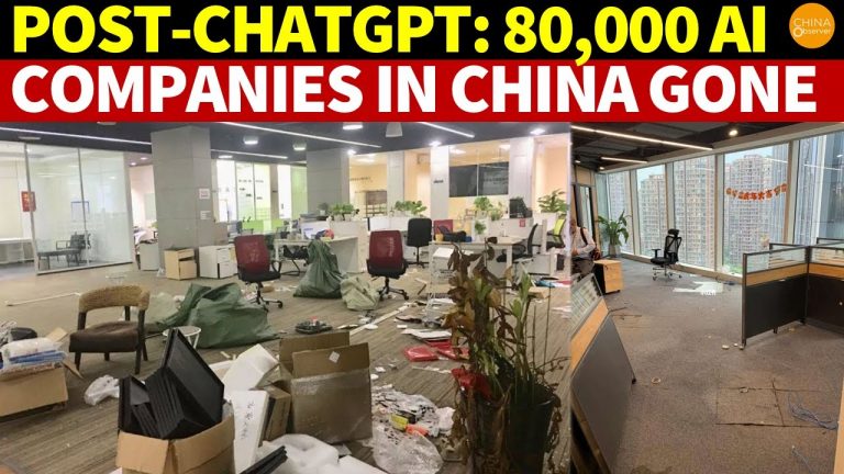 After ChatGPTs Launch, Nearly 80,000 AI Companies in China Disappeared