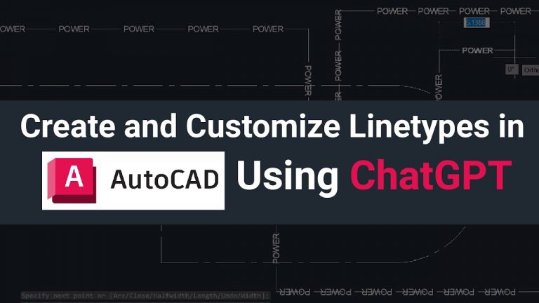 Create linetypes using ChatGPT | AutoCAD ChatGPT | AutoCAD AI