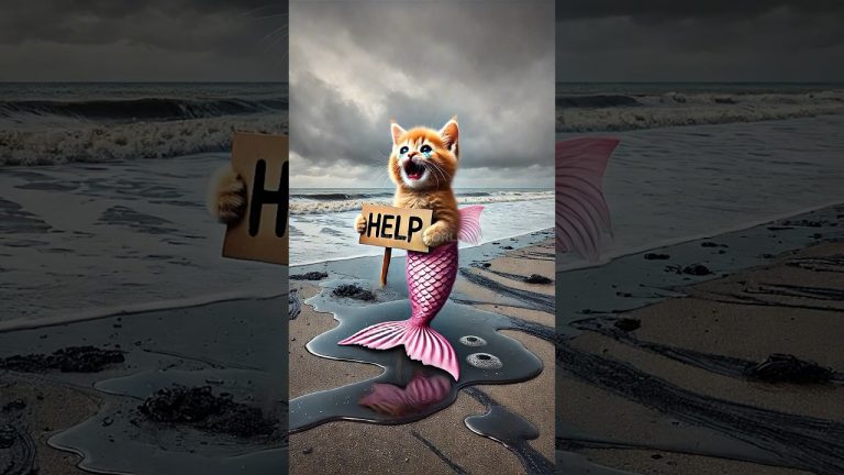 Help the mermaid cat and dolphin #cat #catlover #dolphin