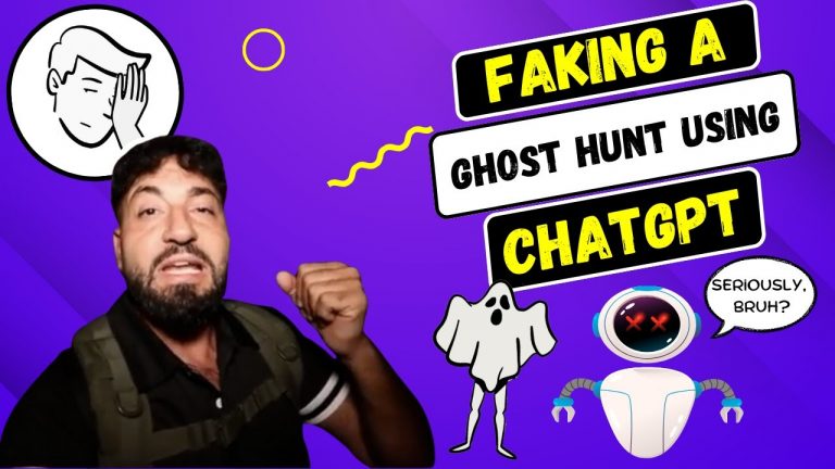 Moe Sargi uses chatGPT to fake his ghost hunting BS