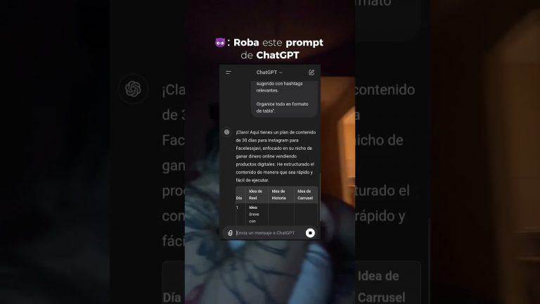 Róbame este prompt de ChatGPT