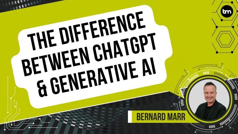 The Difference Between ChatGPT And Generative AI