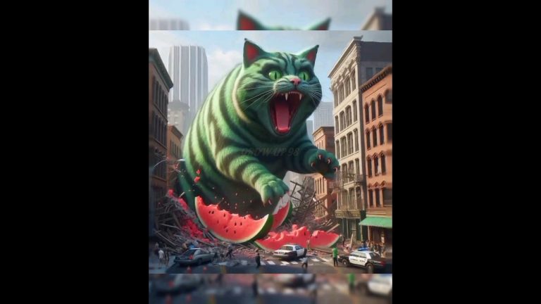 Watermelon Cat Story |ai cat story|#shorts #shortsfeed #cat #aicat