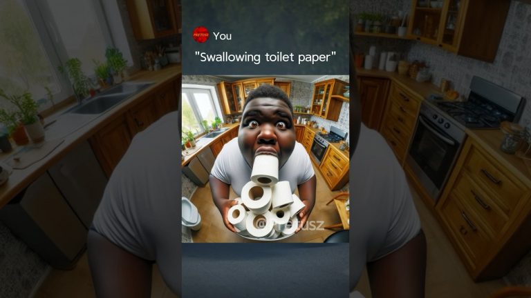 Why is the kid EATING TOILET PAPER ?!?.. #ai #aiart #chatgpt