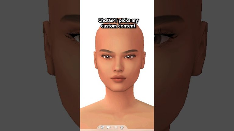 chatgpt picks my custom content | the sims 4 #sims #thesims4 #sims4 #shorts