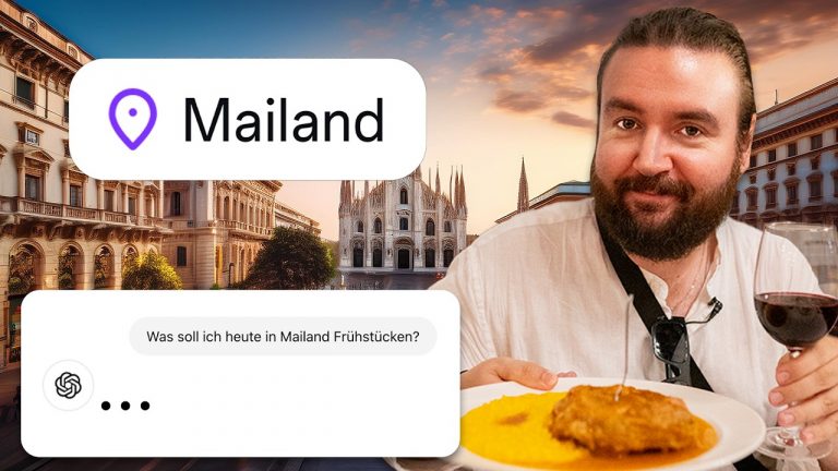 CHATGPT bestimmt 1 Tag lang mein ESSEN in ITALIEN MAILAND