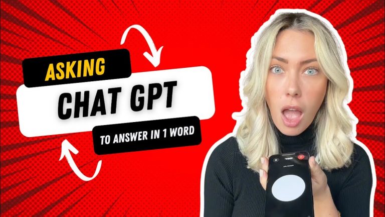 Can Chat GPT AI Answer Life’s Most Difficult Questions in 1 Word? The Answers will Shock You!