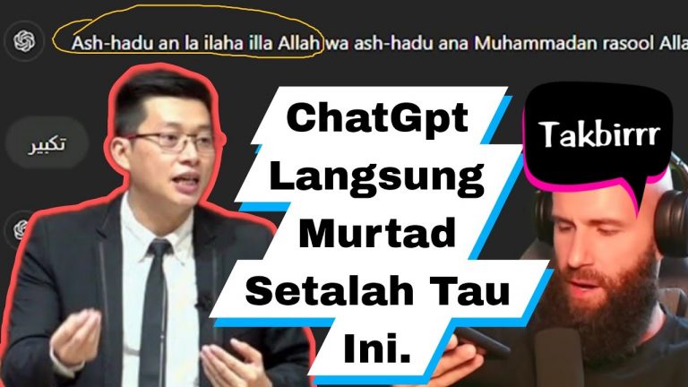 ChatGpt Langsung Murtad Setelah Syahadat