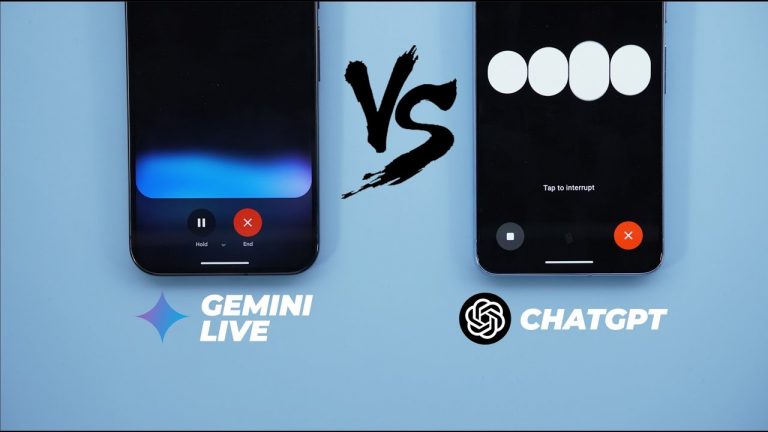 Gemini Live vs ChatGPT – Not Far Behind