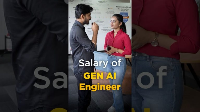 Salary of GenAI Engineer | Generative AI Jobs: Roles, Salaries, and Growth Potential | #shorts